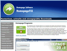 Tablet Screenshot of homepagebaukasten.eigene-homepage-365.de